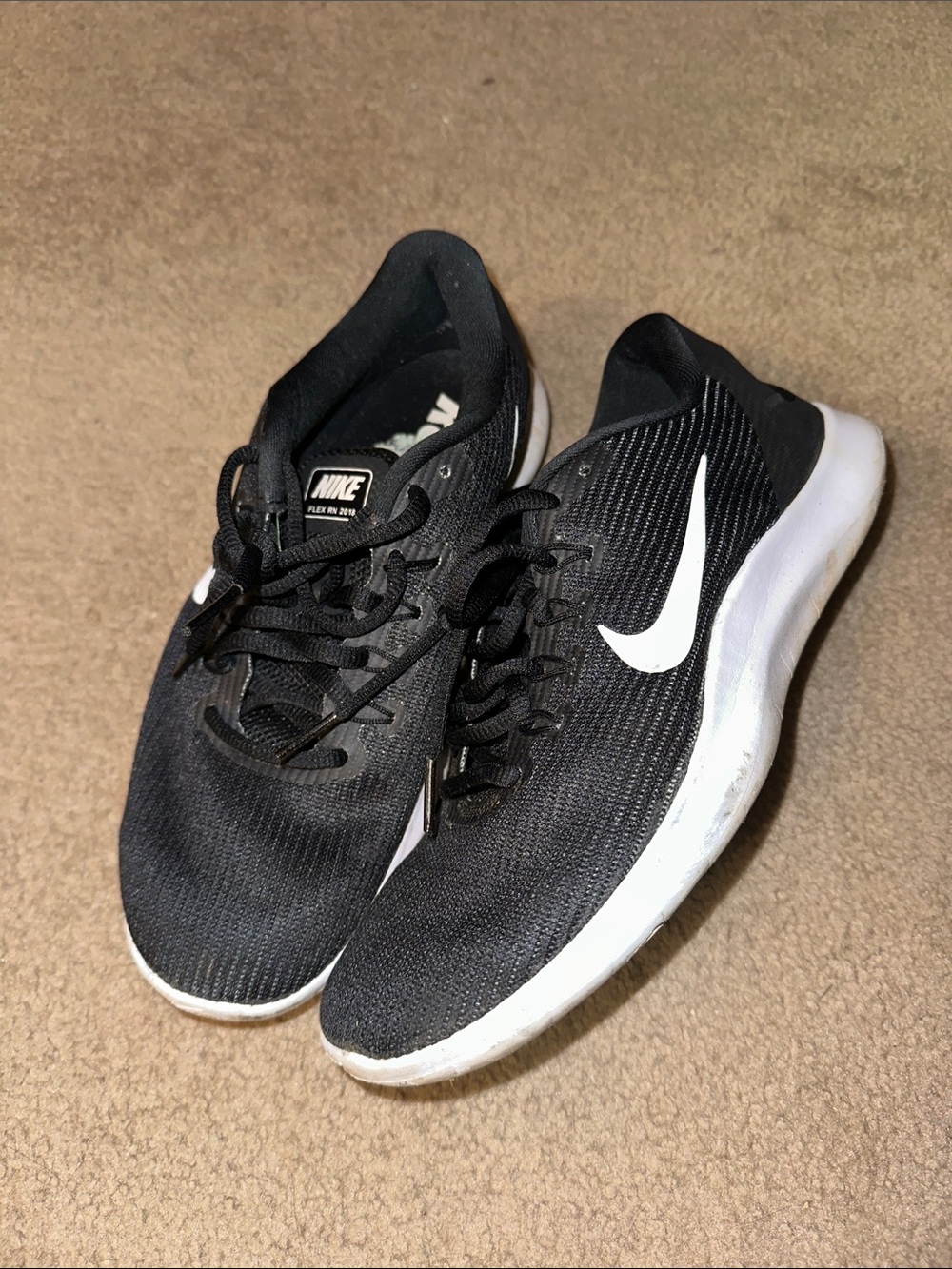 Nike Black and White Men’s Training Sneakers
